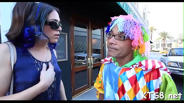 Gaping ass of a ladyboy in action