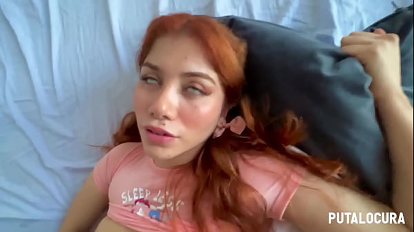 PutaLocura - Enorme polla negra destroza el co&ntilde;o de la teen latina pelirroja Marina Gold