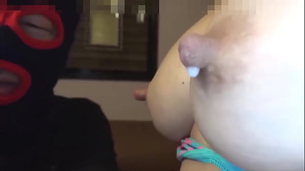 Uncensored, big tits, milky, beautiful black haired Japanese wife. Caressing toys. Sexy cosplay