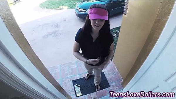 Bendy teen babe fucks for cash and swallows jizz in pov and hd 