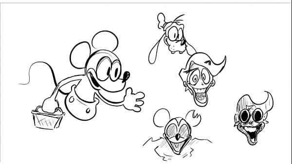 Micky Mouse cums hard!  