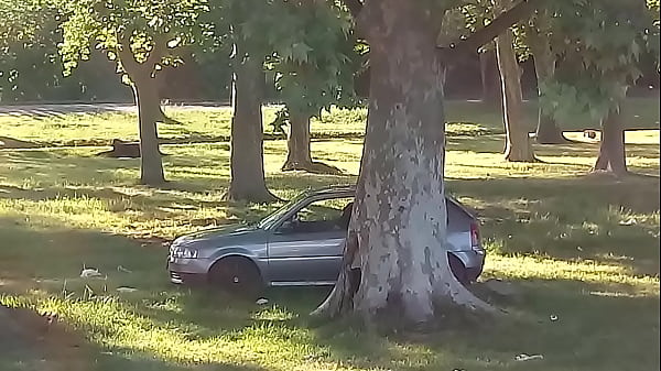 Garchando al costado de la ruta