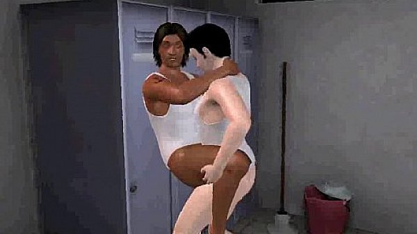 Some hot 3D interracial anal sex is happening