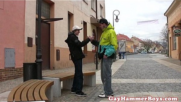 Twink amateur barebacked by college cocks