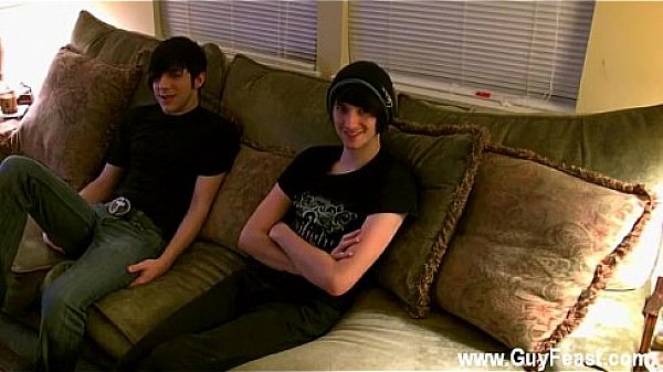 Hot twink scene He's evidently pretty nervous so they start off doing