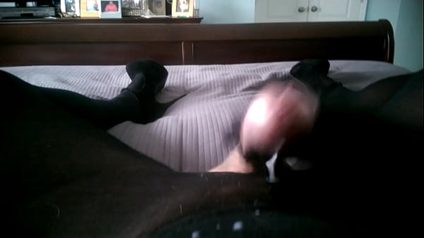 Pov crossdresser in stilettos blows nice load