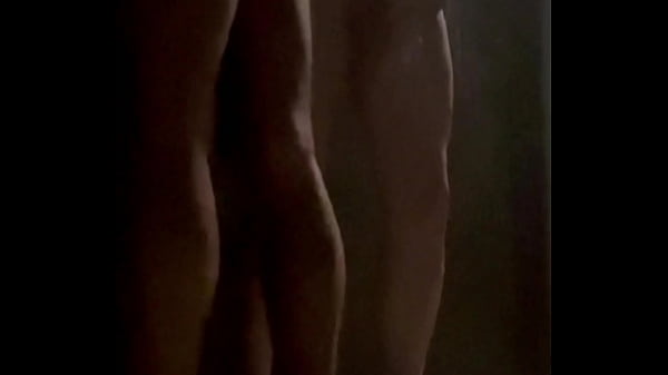 Spying nice ass and pissing in the gym public showers  