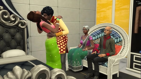 Hot indian teen fucked in front of parents - taboo family  