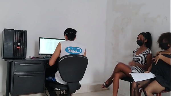 We want to be hired and we seduce the director of human talent in his office.  