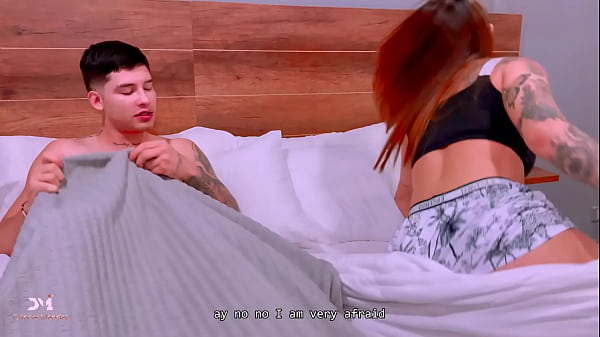 Stepsister sneaks into my bed scared by strange noises - Danner Mendez and Salome Gil