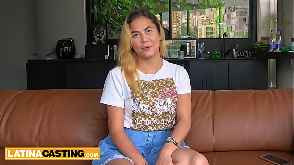 Blonde Latina goes deep when given the chance to suck a massive dick