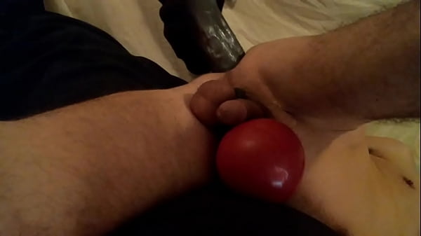 some hole training with a fat dildo 