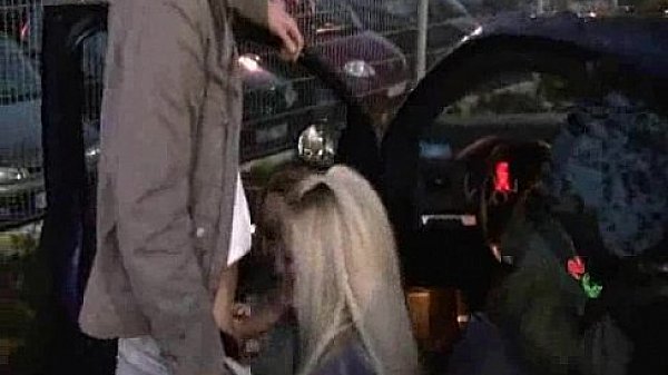 Two girls fucked by a stranger at the parking lot