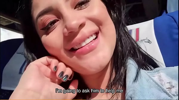 Martinasmith lets a stranger finger her cute pussy at the Bus  