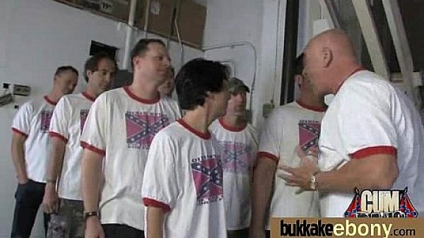 First time ebony with a group of white dicks 3