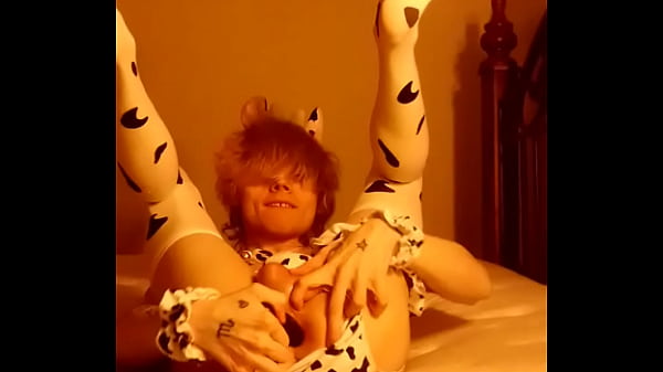 femboyscotty23 - Sexy cute femboy cow slut presents his perfect petite body, shoves vibrator in hole! 