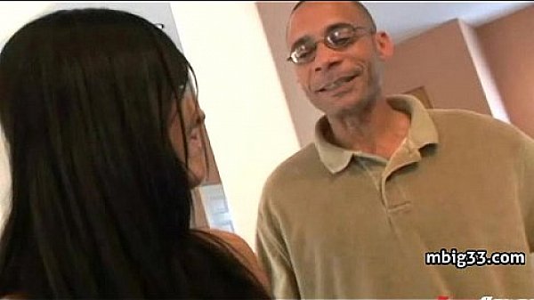 Tight white lingerie teen takes big black dick