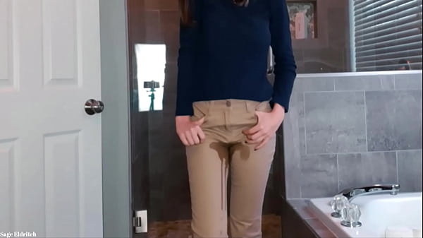 Sage Eldritch Absolutely Soaking SOLD Khaki Pants & Panties with Pee