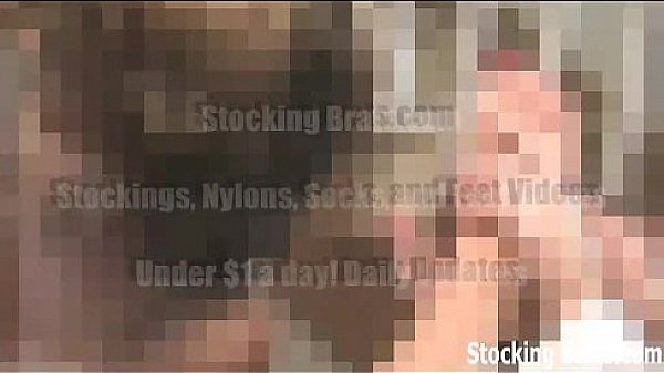 Three lesbians sucking toes in stockings