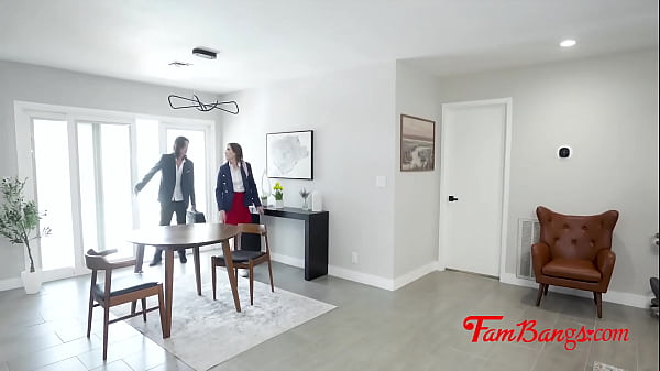 Stepsiblings Boning As Stepmom Lez Out  