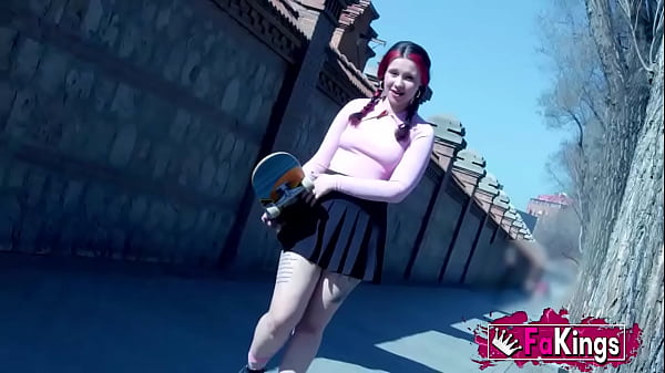 Inna shows us her EXHIBITIONISM skills and gets a great pussy-drilling 