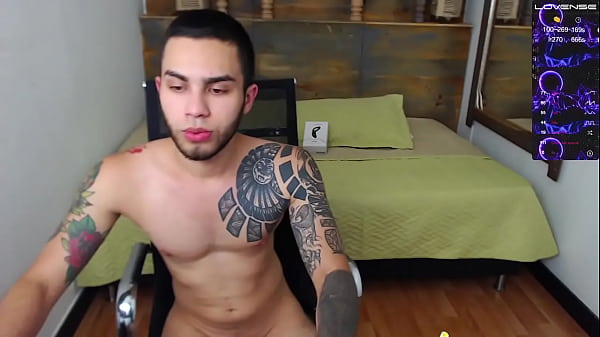 masturbates in his neighbor's room this tattooed man and sexy