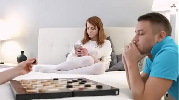 Nasty guys double fucking hot redheaded babe