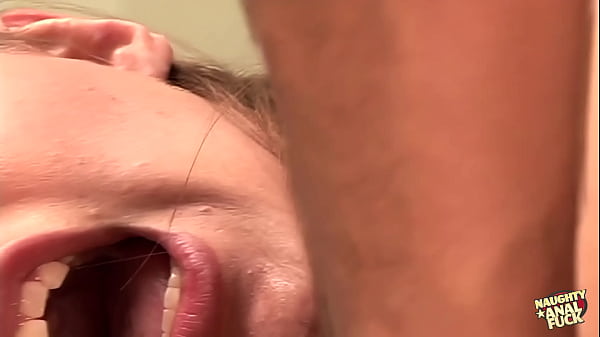 Allowing an unfamiliar individual to enter the residence culminates in the attractive individual with dark brown hair engaging in vigorous anal penetration