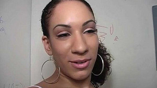 Hot gloryhole initiating horny slut