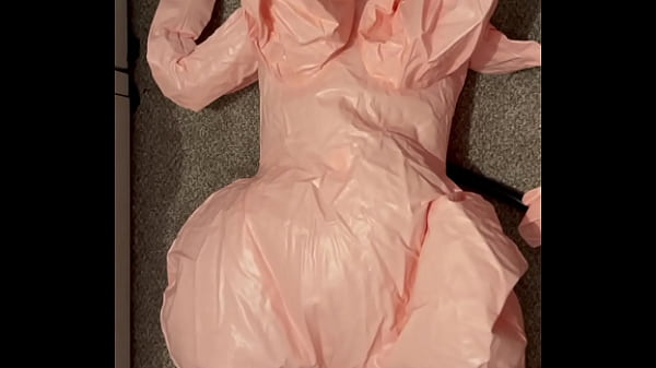 Blowing up a large doll  
