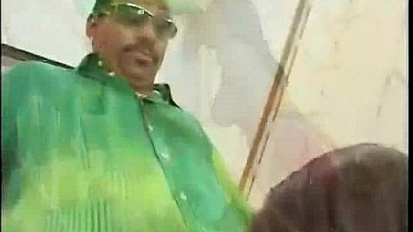 Beautiful Black MILF fucks on the stairs 