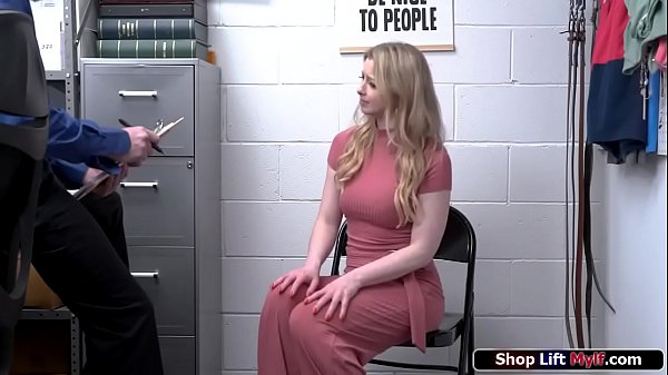 Busty milf gets caught hiding a watch in her panties.The officer stripsearches her and dominates her to suck her foot.He facefucks her and bangs her 