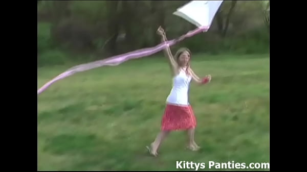 Cute Kitty Flashing Her Panties In Public  