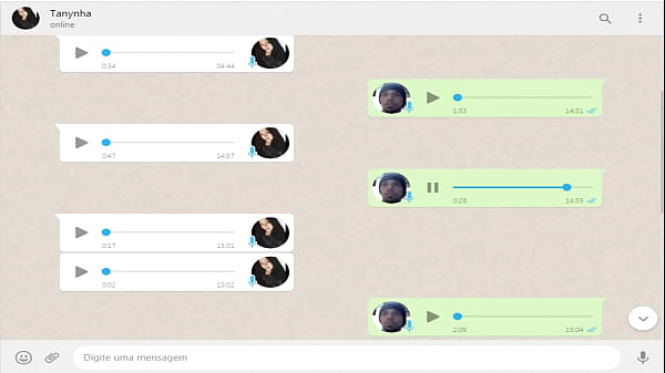 VAZOU CONVERSA DO WHATSAPP DA SAFADA MARCANDO UM BEIJO GREGO E FIO TERRA NO CU DO AMANTE DELA