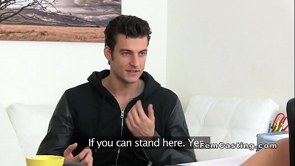 Handsome dude hard bangs female agent