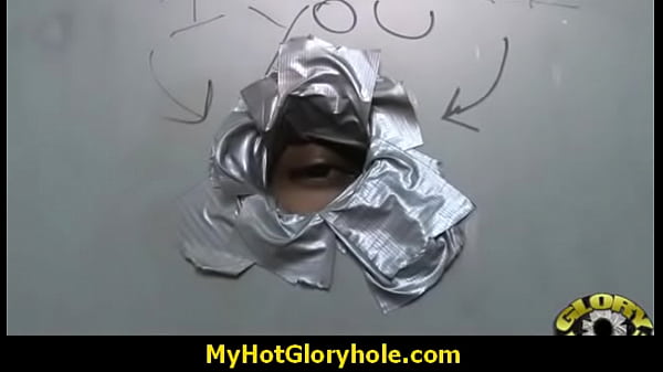 I sneak Black BJ as I fuck husband thrue gloryhole 15