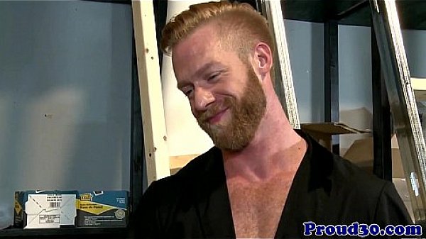 Athletic pornstar Isaac Hardy at an interview