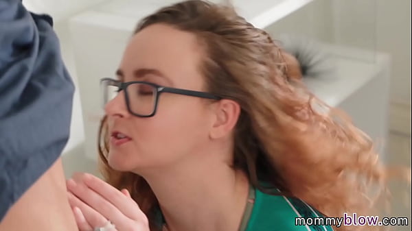 Sensual big tit blondie gives wet blowjob and a nice handjob to her friend