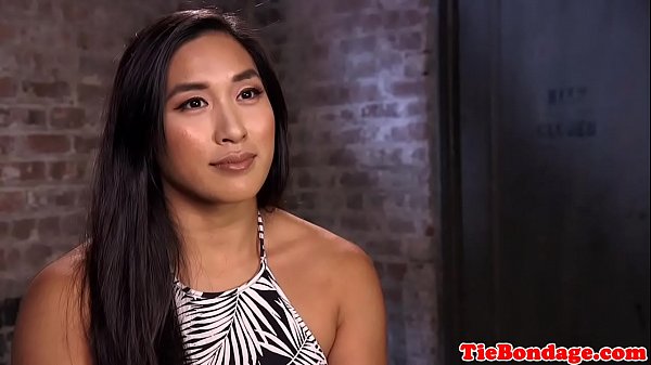 Asian bdsm hogtied and c. before toying