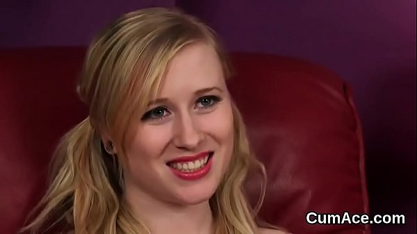 Flirtatious cutie enjoys a throat sucking and plenty of jizz on her face  