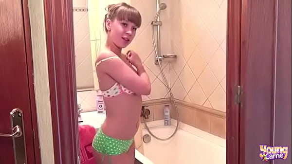 Young Carrie fresh out of the Shower