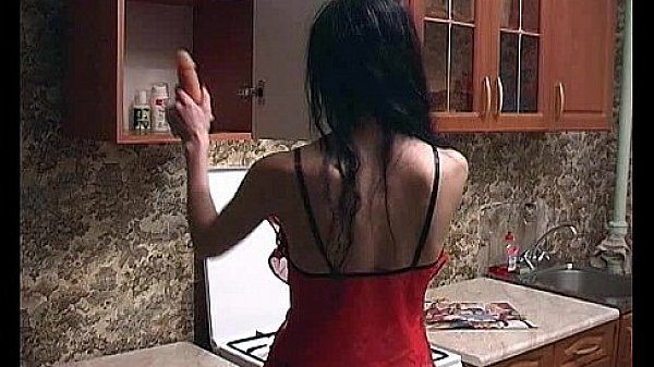 Skinny Teen In A Kitchen Pussy Self Fisting