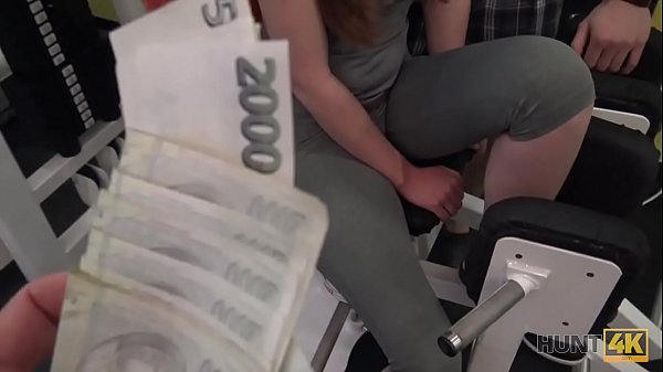 HUNT4K. Dopo un duro allenamento in palestra Linda Sweet &egrave; pronta per fare sesso per soldi  