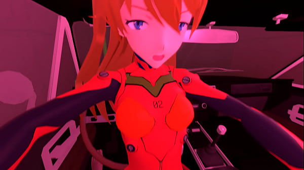 in the car with asuka  