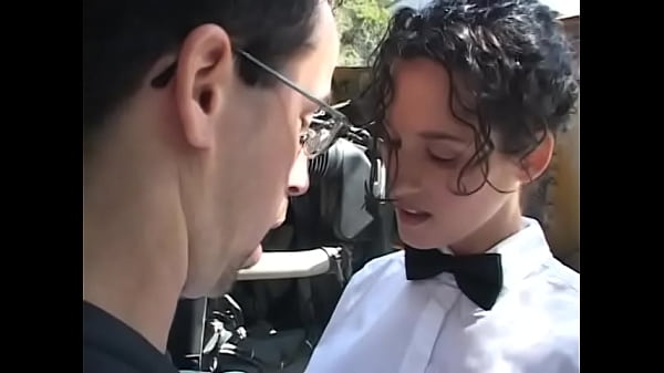 Teacher wraps her pretty lips around a young studs hard cock then fucks