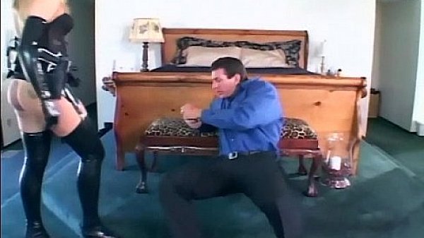 Female officer fucking in gloves and stockings  