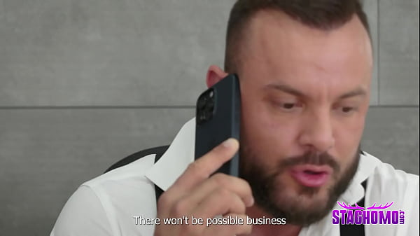 Business man unleashes his carnal desires! 