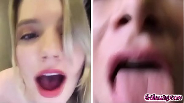 Kenna and Serene makes out squirting through computer  