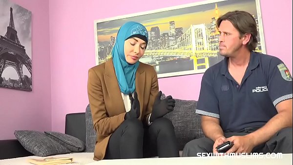Sexy muslim milf fucked hard with horny cop  
