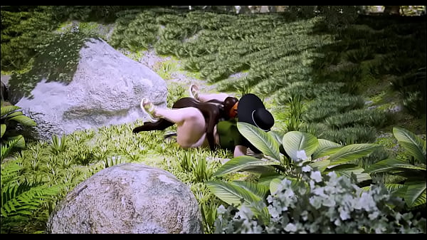 3D outdoor jungle sex